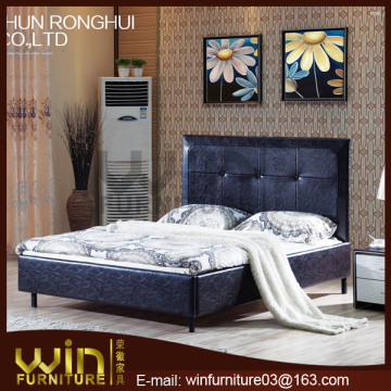 cheap wholesale furniture blue faux leather bed frame DB-0338