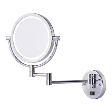 Double vanity mirror with dual- arms