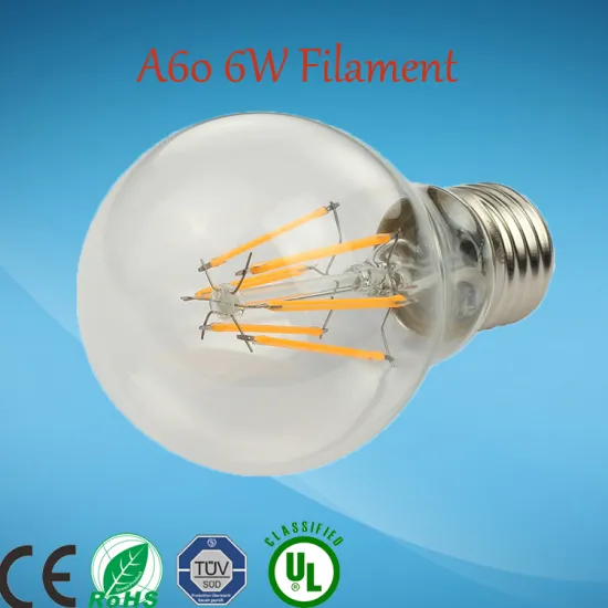 4W 6W A60 Filament LED Bulb With KC Certifications