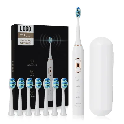 2023 IPX7 Waterproof Smart Sonic Toothbrush Set with Travel Case