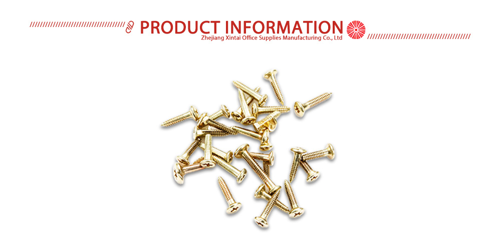 Gold Plated Metal Paper Brads X