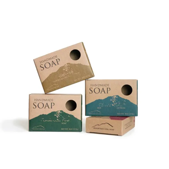 Cheap Kraft Paper Wood-Free Soap Packaging Boxes