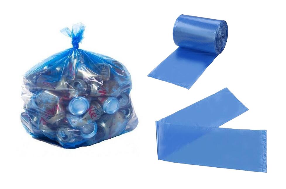 Plastic Garbage Bag in Blue