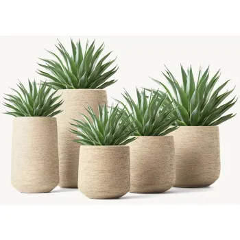 Modern Rustic Patio Set with Terra-Cotta Planter - New Arrival