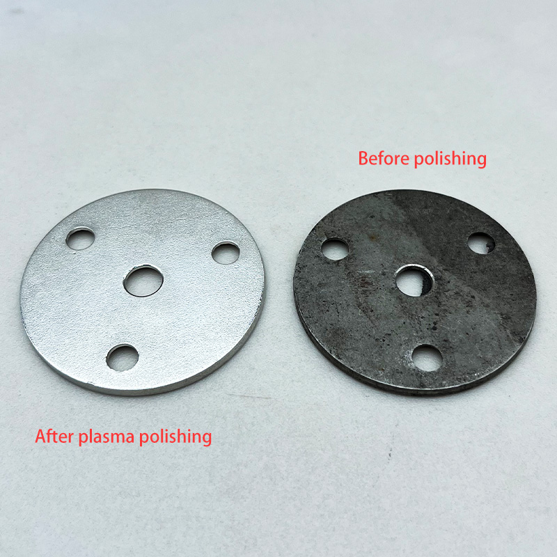 Stainless steel plasma polishing