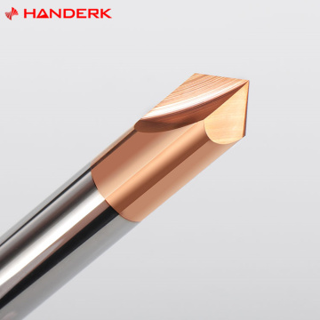Professional CNC Router Bits: HANDERK Flutes Chamfering End Mills for 60, 90, and 120 Degree V-Groove Applications