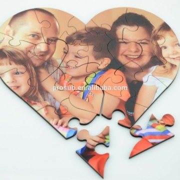 MDF sublimation black Jigsaws for kids children sliding puzzles