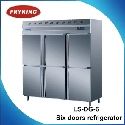 Stainless steel kitchen refrigerator freezer hotel kitchen appliance refrigerator