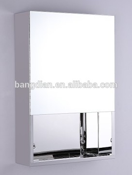Best selling wall mounted stainless steel bathroom mirror cabinet