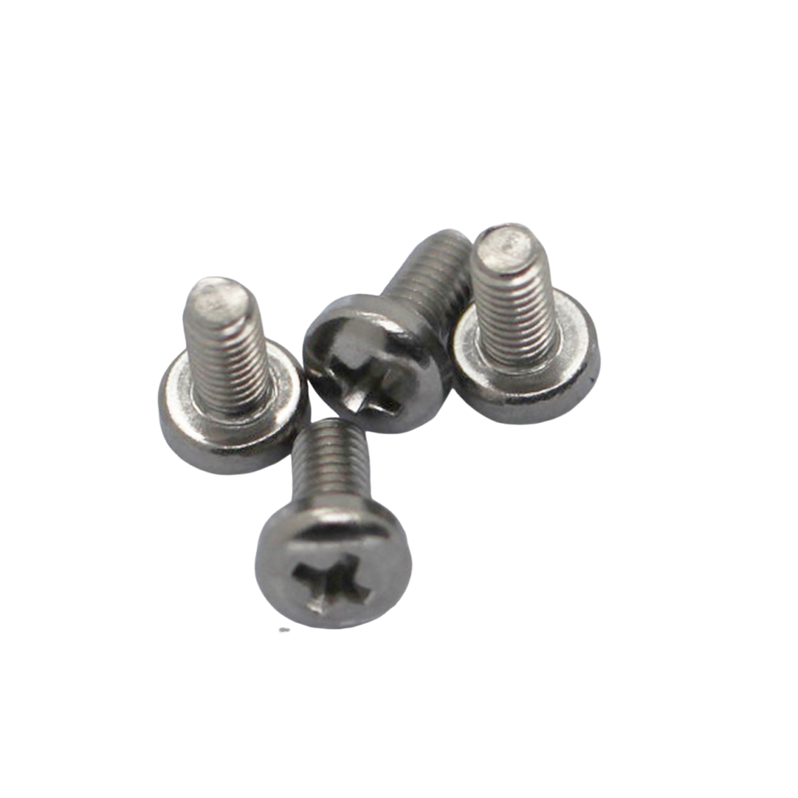 GB818 M3*6 SUS 304 whitewashed pan head cross machine screw