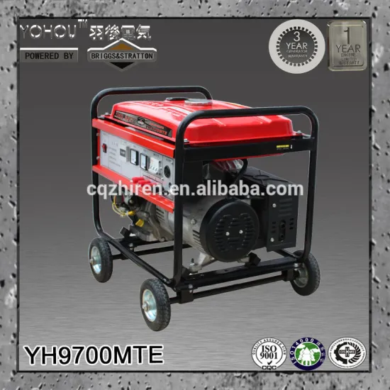 12V dc battery 380V ac electric gasoline generator