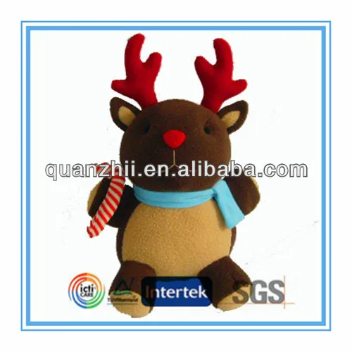 Stuffed reindeer toys with high quality for Christmas