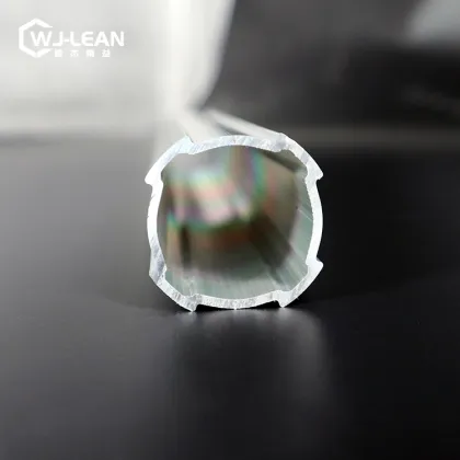 Low price length 4m diameter 43mm aluminum lean tube for lean pipe system