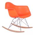 Silla réplica mecedora de plástico Eames RAR