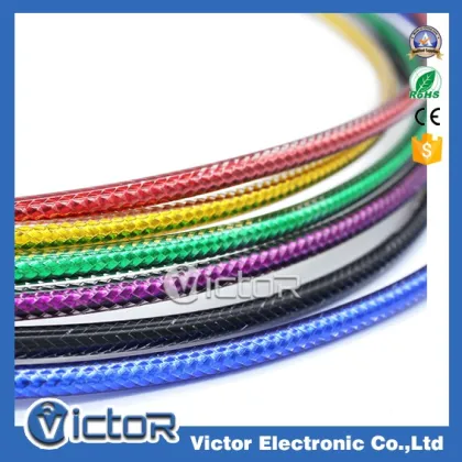 2016 New Creative Mobile phone metal audio cable with Natural multiple colors