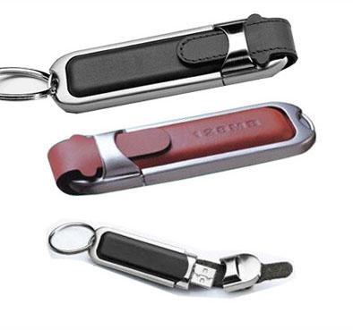 New Arrival Leather USB Flash Metal, 16GB Flash Driver