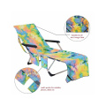 quick dry printed microfiber lounge chair towel