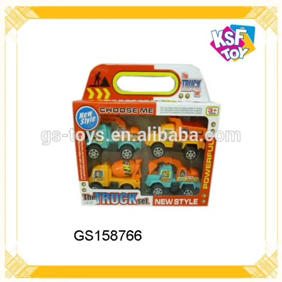 Plastic Pull Back Truck Toy For Kids