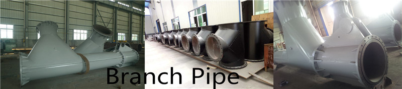 Steel branch pipe