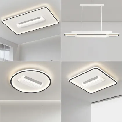 HSG Model 1631C Light Leafless Fan Bladeless Ceiling Fan Light