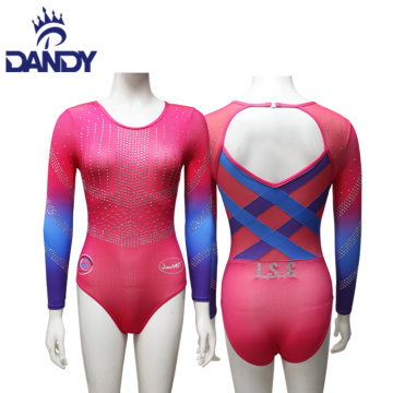 Custom 3/4 sleeve competition leotards