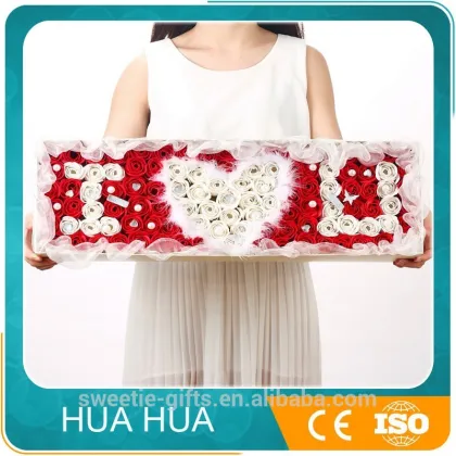 love gift soap flower