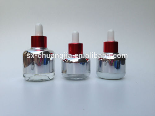 UV electroplating glass bottle glass essential oil bottle lotion glass bottle