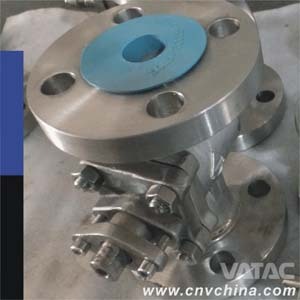 Lever Operated Ss304L Flange Type Bellow Plug Valve
