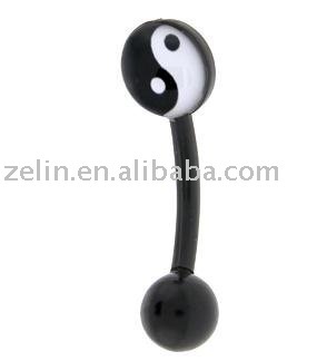 BIOPLAST YIN YANG Logo Eyebrow Ring,316L jewlery,body jewelry