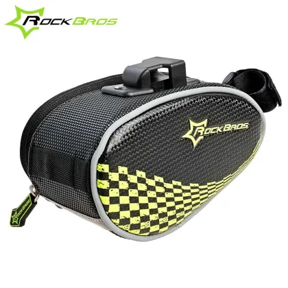 ROCKBROS PVC+EVA Cycling Bike Saddle Bag Bicycle Rear Seat Bag Quick Release Bike Bag Bicycle Accessories 5Colors
