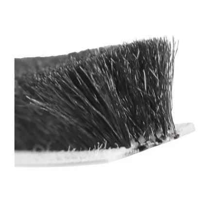 Foshan Factory Door Weather Strip Adhesive Sliding Door Window Sealing Brush Strip With Fin Water Proof