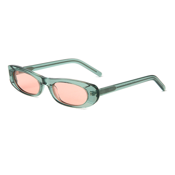 Low MOQ Y2K Transparent Frame Acetate Sunglasses