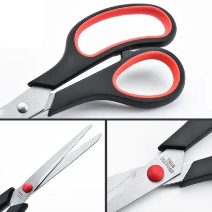 8.5 Inch PP Handle Stainless Steel Scissors for Thin Fabric, Paper, and Needlework