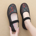 Soft sole comfortable elderly single shoes