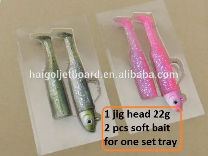Soft bait for zander fishing--set package for customized soft bait