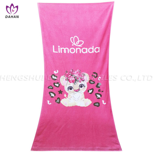 100% Cotton beach towel with printing