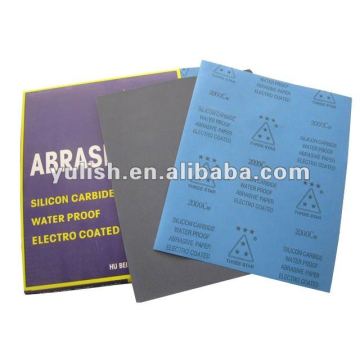 latex water-proof silicon carbide abrasive paper