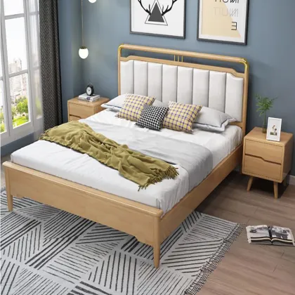Customized Bedroom Furniture Bed Nordic Simplicity Double King Size Wall Bed