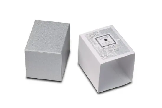 Luxury Laser Cut Candle Packaging Card Tuck Box