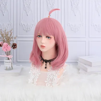 35cm Short Pink Bob Wig for Anya Forger Cosplay - SPY FAMILY Cosplay Wig