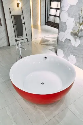Air Bubble Bathtub Simple Eco Friendly Acrylic Soaking Mini Bathtub