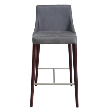 steel structure PU leather dining chairs