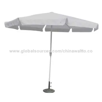 Crank Market Umbrella with Powder-coated Finish