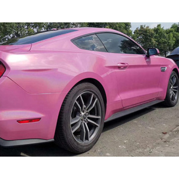 Arco iris láser rosa coche envoltura vinilo