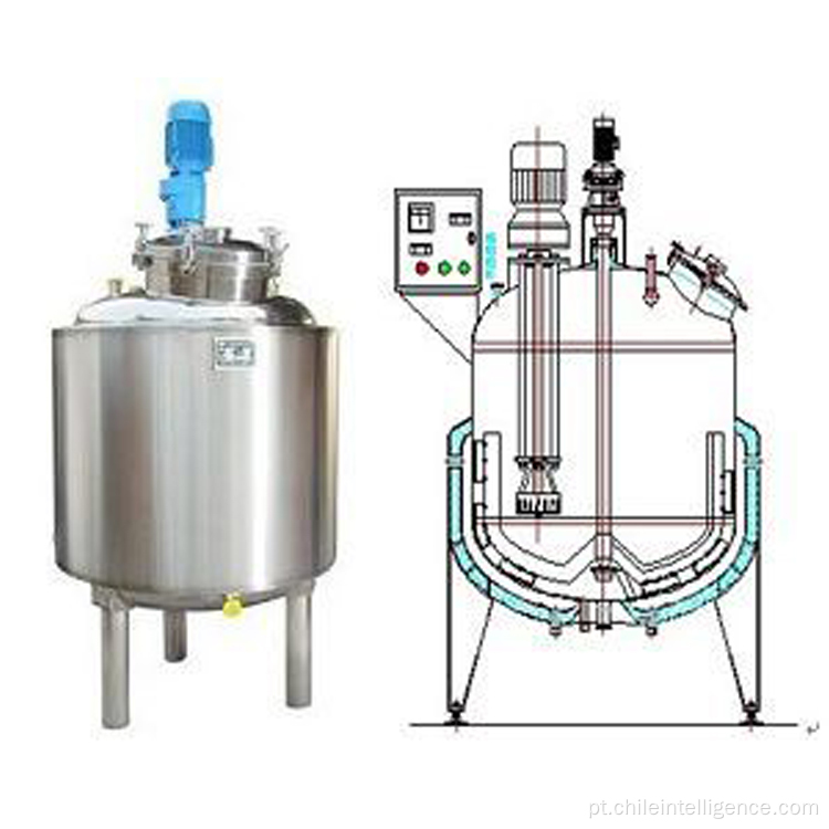 Tanque de mistura de homogeneizador de emulsificação de aço inoxidável