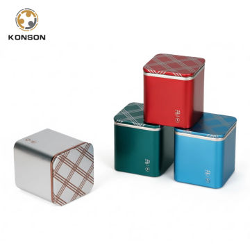 Square Food Grade Tinplate Tea Tin