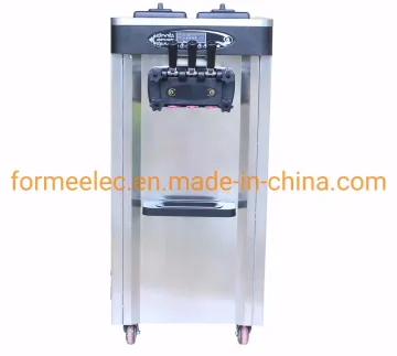 22L~25L Floor Stand Tri-Nozzle Ice Cream Machine Soft Ice Cream Maker
