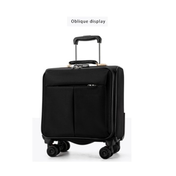 Oxford Nylon Cabin Expandable Soft Luggage Trolley Bag