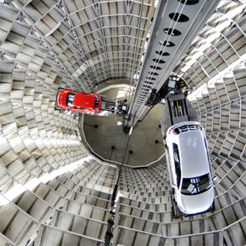 Vertical lifting parking system- Circular tower
