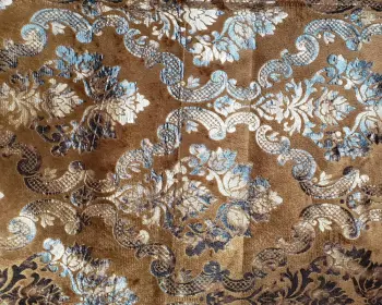 Polyester Bronzed Sofa Cover Velvet Upholstery Fabric